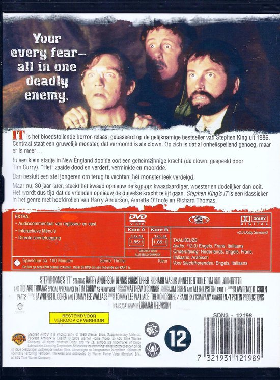 Stephen King's It (DVD) - Warner Home Video