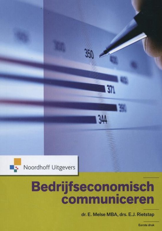 Cover van het boek 'Bedrijfseconomisch communiceren / druk 1'
