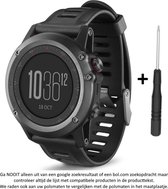 Siliconen Smartwatch Bandje - Geschikt voor Garmin - 26 mm - Zwart