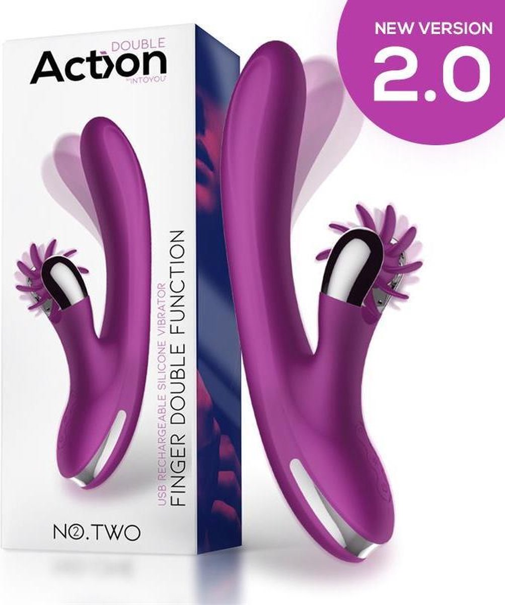 No. Two Finger Vibrator with Rotating Wheel 2.0 Version