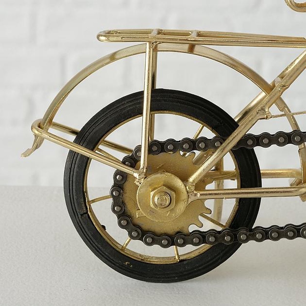 Miniature Vélo En Métal Doré, Décoration Maison Vintage, France
