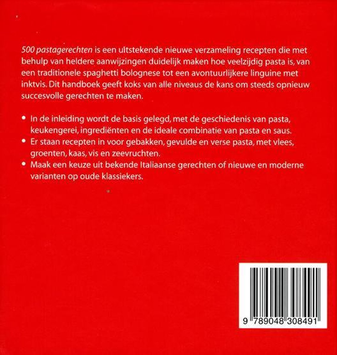 500 pastagerechten - back cover