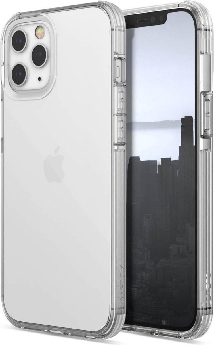Raptic Clear Apple iPhone 12 Pro Max Hoesje Transparant/Wit
