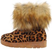 Boots fluffy leopard maat 40