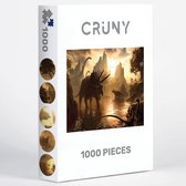 Cruny Legpuzzel 1000 Stukjes, Puzzle Jigsaw - Dinosaurus I Laat ons een Puzzel maken met veel puzzelstukjes! Puzzel Volwassenen met Sci-Fi Dino Motief in Puzzeldoos I Puzzle Games, Puzzel voo