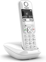 Gigaset AS690 Téléphone analog/dect Identification de l'appelant Blanc