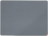 Nobo Premium Plus Feutres Memo Board/Pin Board - Tableau blanc 1200x900mm - Grijs - Agenda - Idéal pour le bureau à domicile