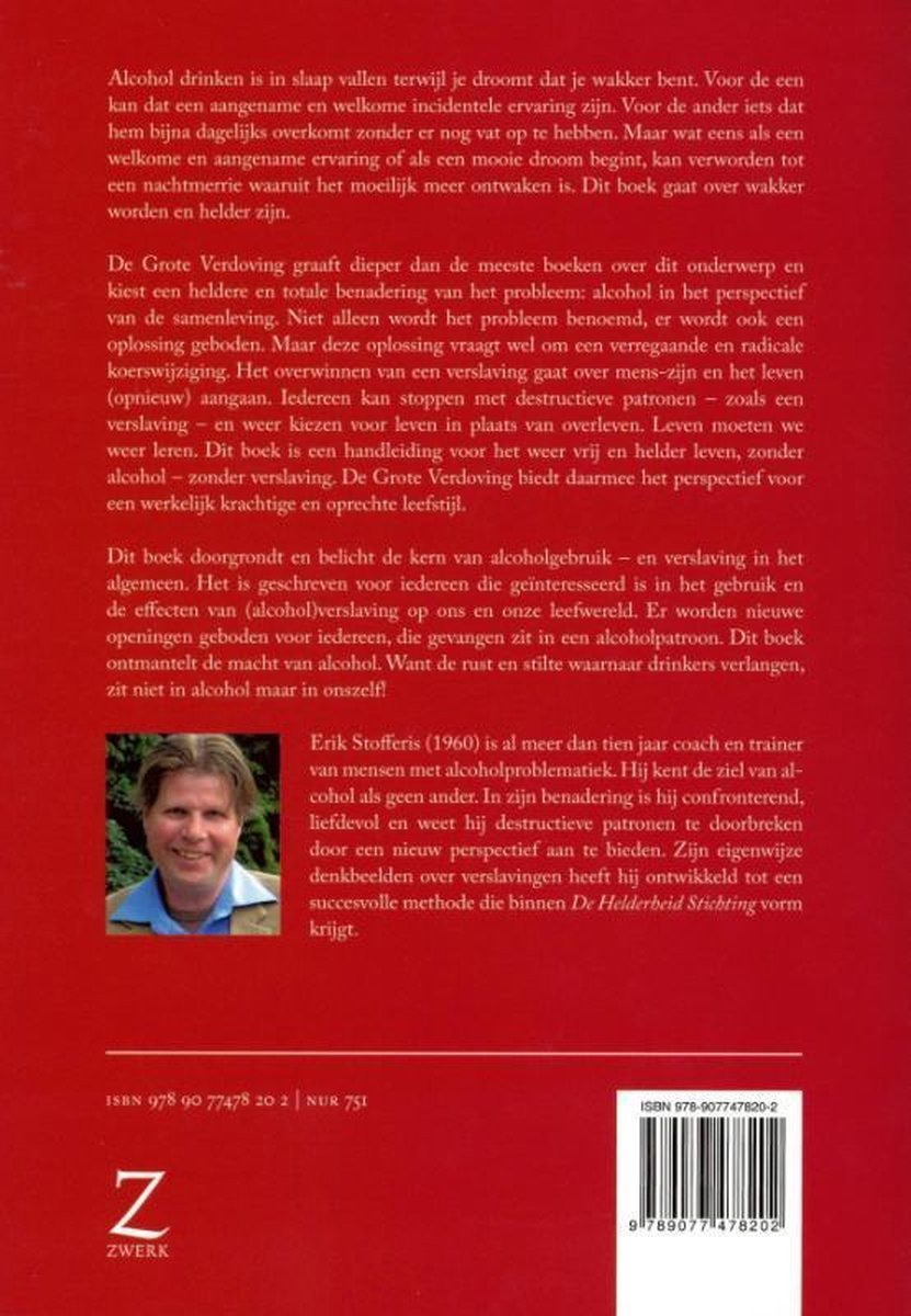 De grote verdoving - back cover