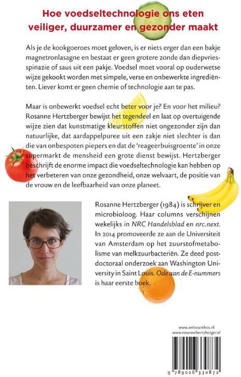 Ode aan de e-nummers - back cover