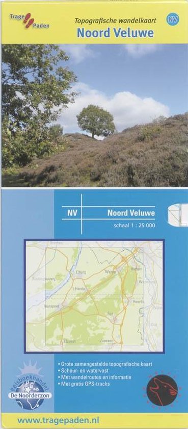 Cover van het boek 'Topografische Wandelkaart Noord-Veluwe' van R. Wolfs