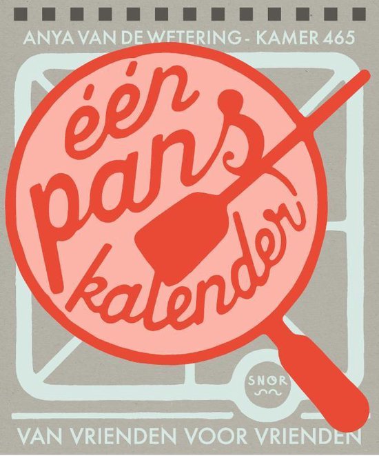Boekomslag met vergrootglas op de tekst 'éénpans kalender' in het rood.
