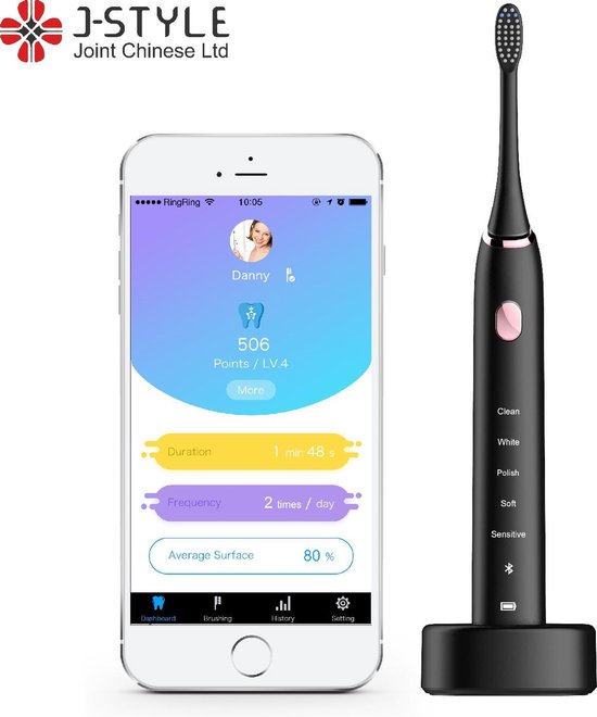 Slimme Elektrische Tandenborstel met App (Smart Area Tracking voor iOS &  Android) -... | bol.com
