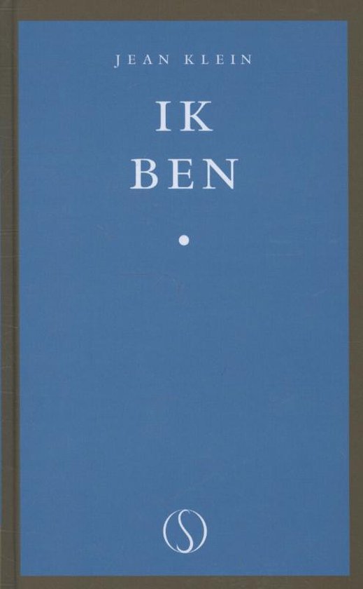 Voorzijde van het boek 'Ik Ben' door Jean Klein, met een blauwe kaft en witte tekst.