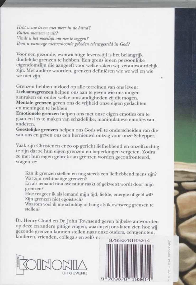 Grenzen - back cover