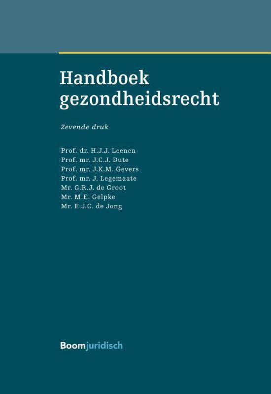 Handboek Gezondheidsrecht - cover