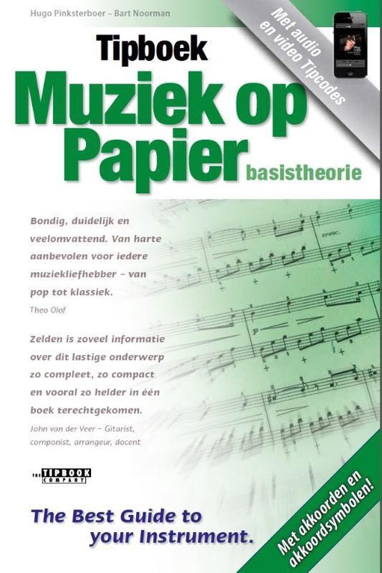 Cover van het boek 'Tipboek Muziek op papier' van H Pinksterboer
