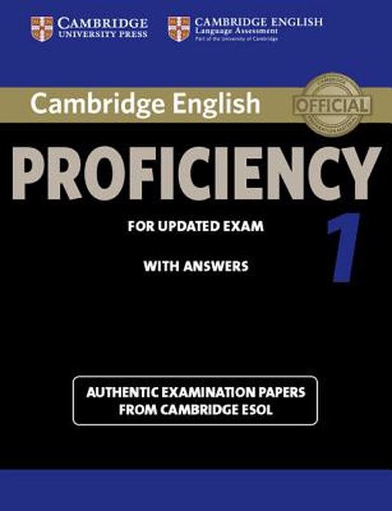 Foto: Cambridge english proficiency 1 for updated exam student s book with answers