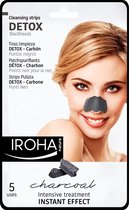 Iroha Detox Charcoal Black Nose Strips 5 U