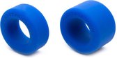 Sport Fucker Nut Job set van 2 rekbare cockringen/ball stretchers - blauw