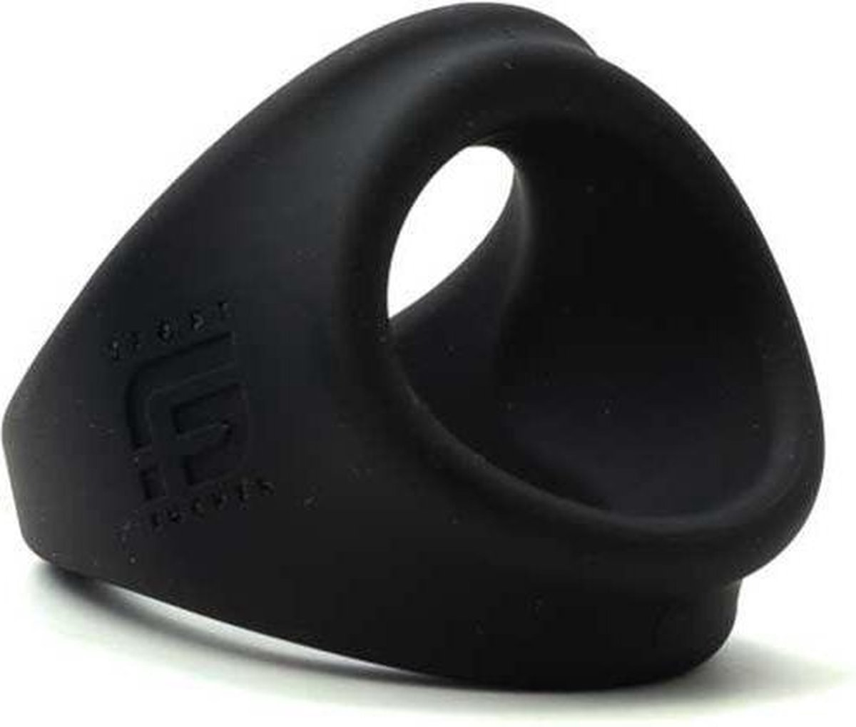 Goedkoopste Sport Fucker Freeballer Cockring en Ballstretcher van siliconen - zwart