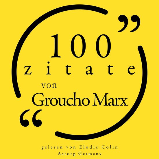 100 Zitate von Groucho Marx - cover