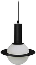 Potiron Paris Hanglamp - Zwart witte hanglamp - Model Honua - Afmeting  Ø 15 x 28cm