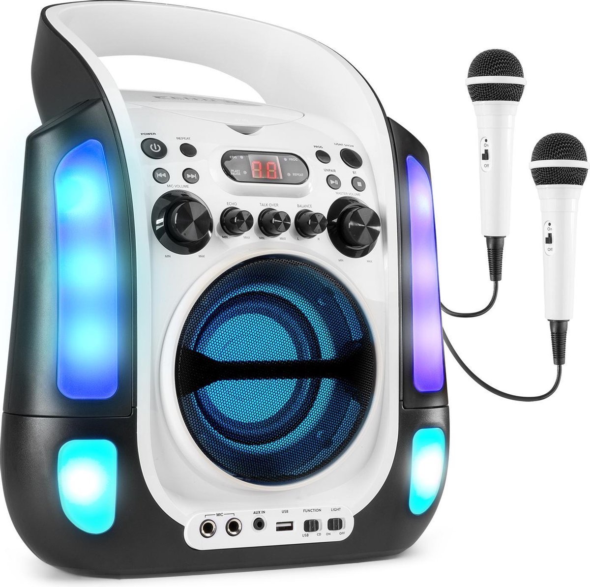 Set karaoké avec microphones et haut-parleur intégré - Fenton SBS30W - 2  microphones