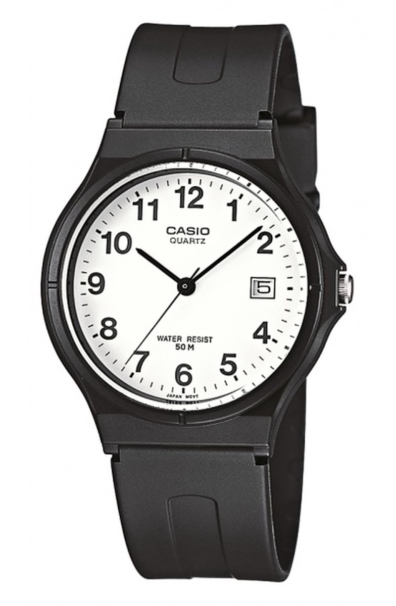 Casio Casio Collection MW-59-7BVEG Horloge - Kunststof - Zwart - Ø 36 mm