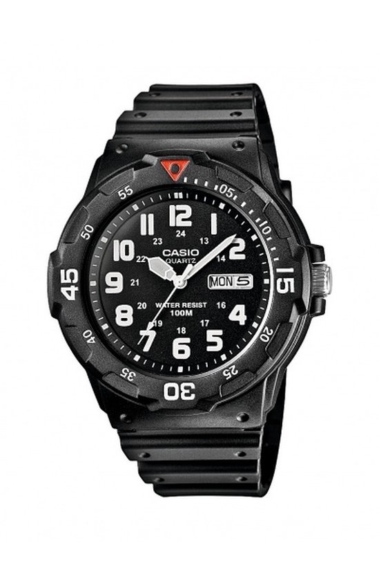 Casio MRW-200H-1BVEF - Montre - 44.6 mm - Silicone - Noir