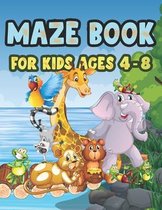 Maze Book For Kids Ages 4-8
