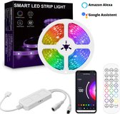 Led Strip - Led Strip 5 Meter met Afstandsbediening - WiFi Led Light Strip App en Stembediening - LED Lamp - IP65 Waterdicht