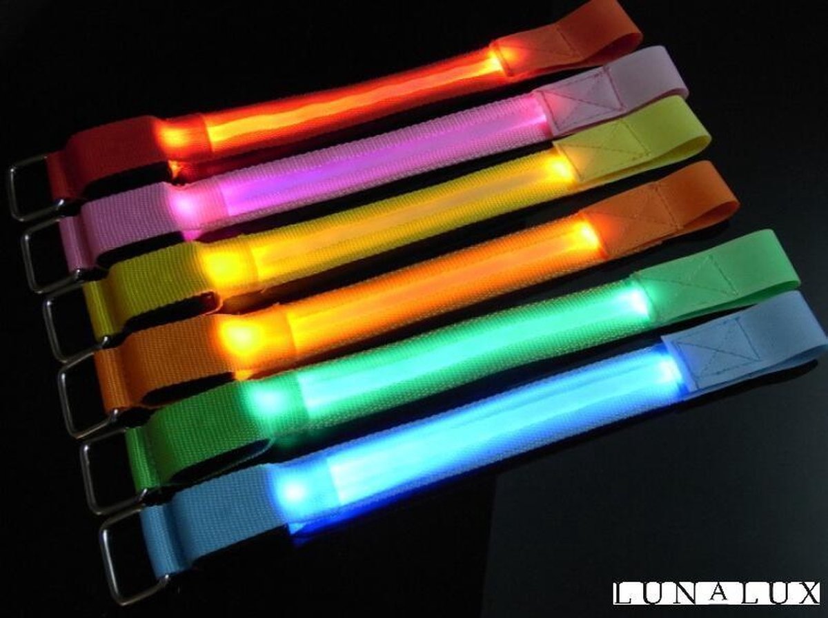 Hardloop armband LED - Lichtgevende band voor hardlopen - Sport armband - Reflecterende band - Geel - nummer 3 - Sport - Hardloop verlichting