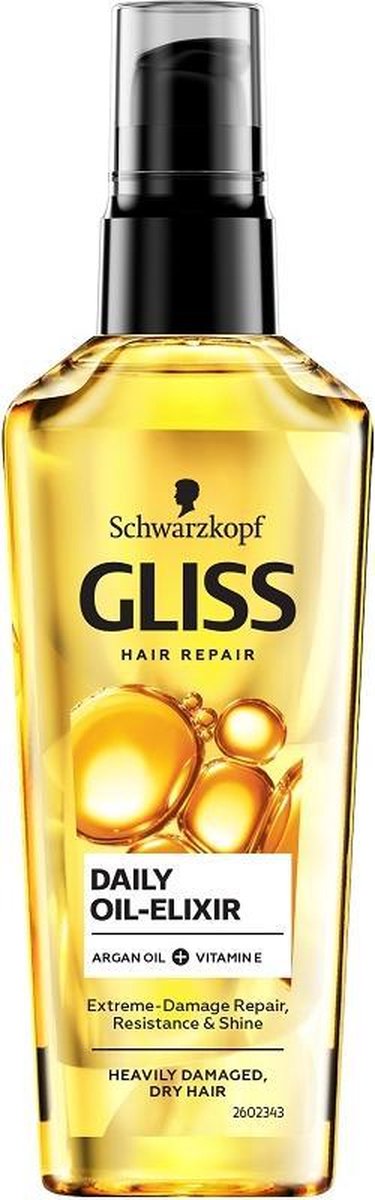 Gliss Kur - Daily Oil Elixir Nourishing Hair Elixir From Oil To Daily Use 75Ml