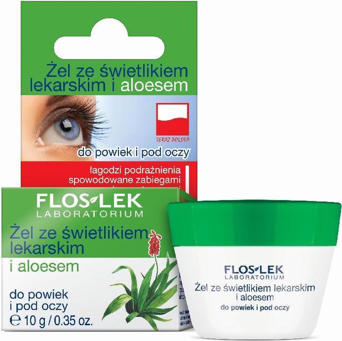 Floslek - Żel ze świetlikiem lekarskim i aloesem do powiek i pod oczy 10g