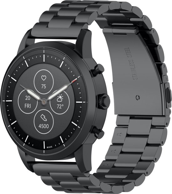 Armband für Garmin Venu 2S, 18mm Armbänder Edelstahl Uhrenarmband Armband für Vivoactive 4S 40mm