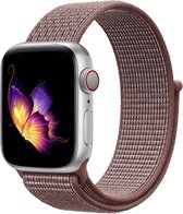 Nylon sport loop band - smokey mauve - Geschikt voor Apple Watch