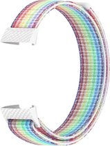 Charge 3 & 4 nylon sport band - kleurrijk - Geschikt voor Fitbit