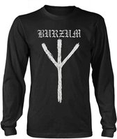 Burzum Longsleeve shirt -XL- RUNE Zwart