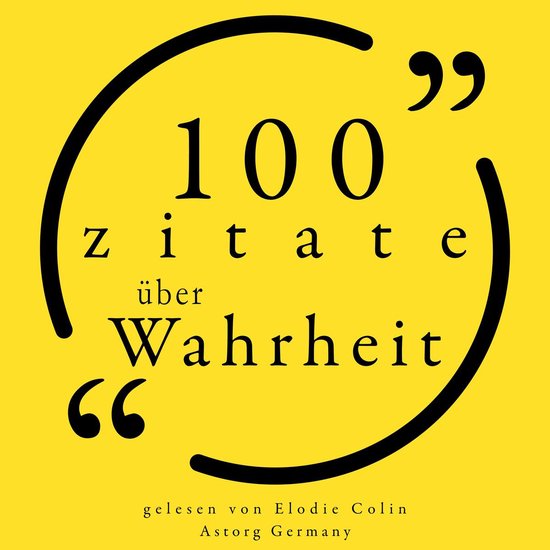 100 Zitate über die Wahrheit - cover