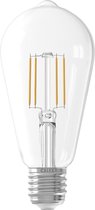 CALEX - LED Lamp - Filament ST64 - E27 Fitting - 6W - Warm Wit 2700K - Transparant Helder - BSE