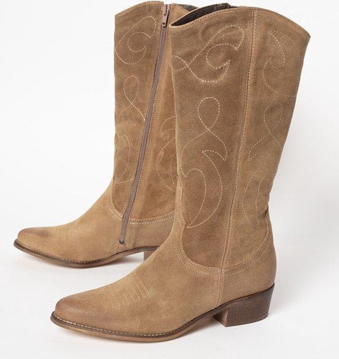 Ann Rocks Cowboylaarzen beige - Maat 41 | bol.com
