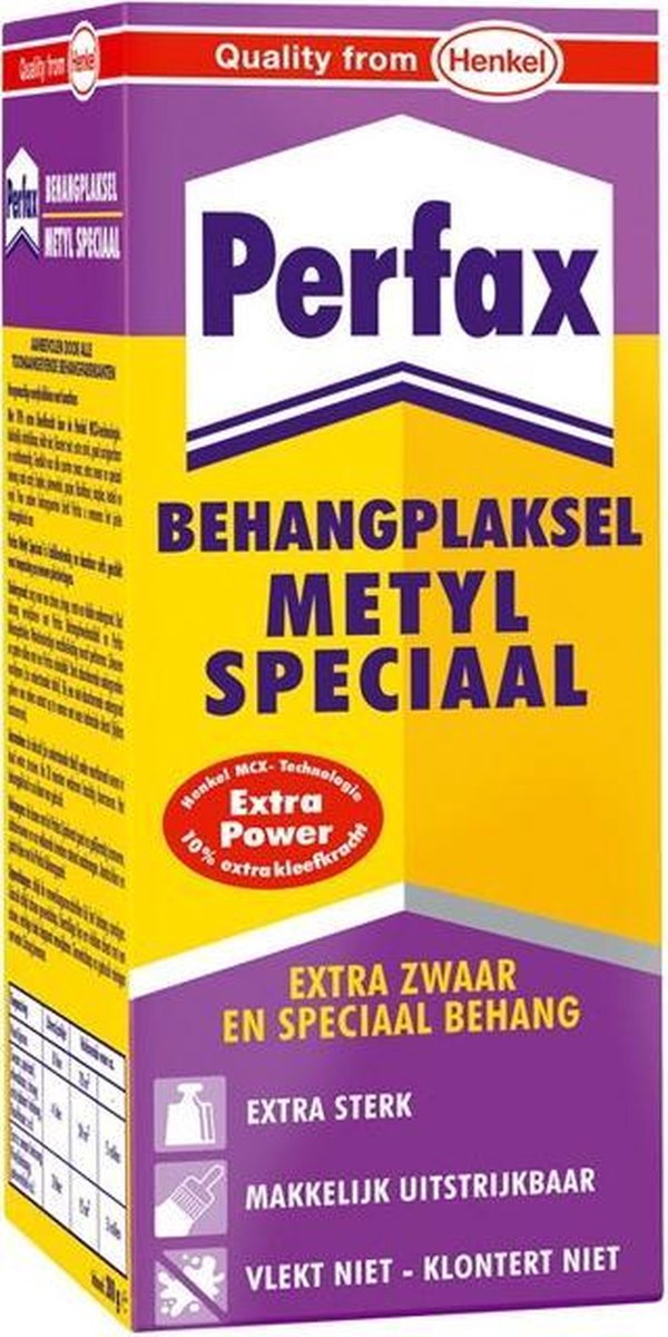 Perfax metyl special behanglijm voor zwaar en speciaal behang 200 gram - Behangplaksel - Papier mache