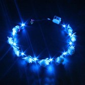 LED Tiara / Haarband Roos - Blauw