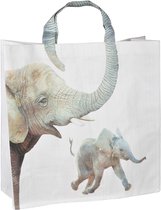 Esschert Design Shopper "Olifant met jong"