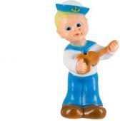 Figuurlamp vintage matroosje blauw kinderlamp