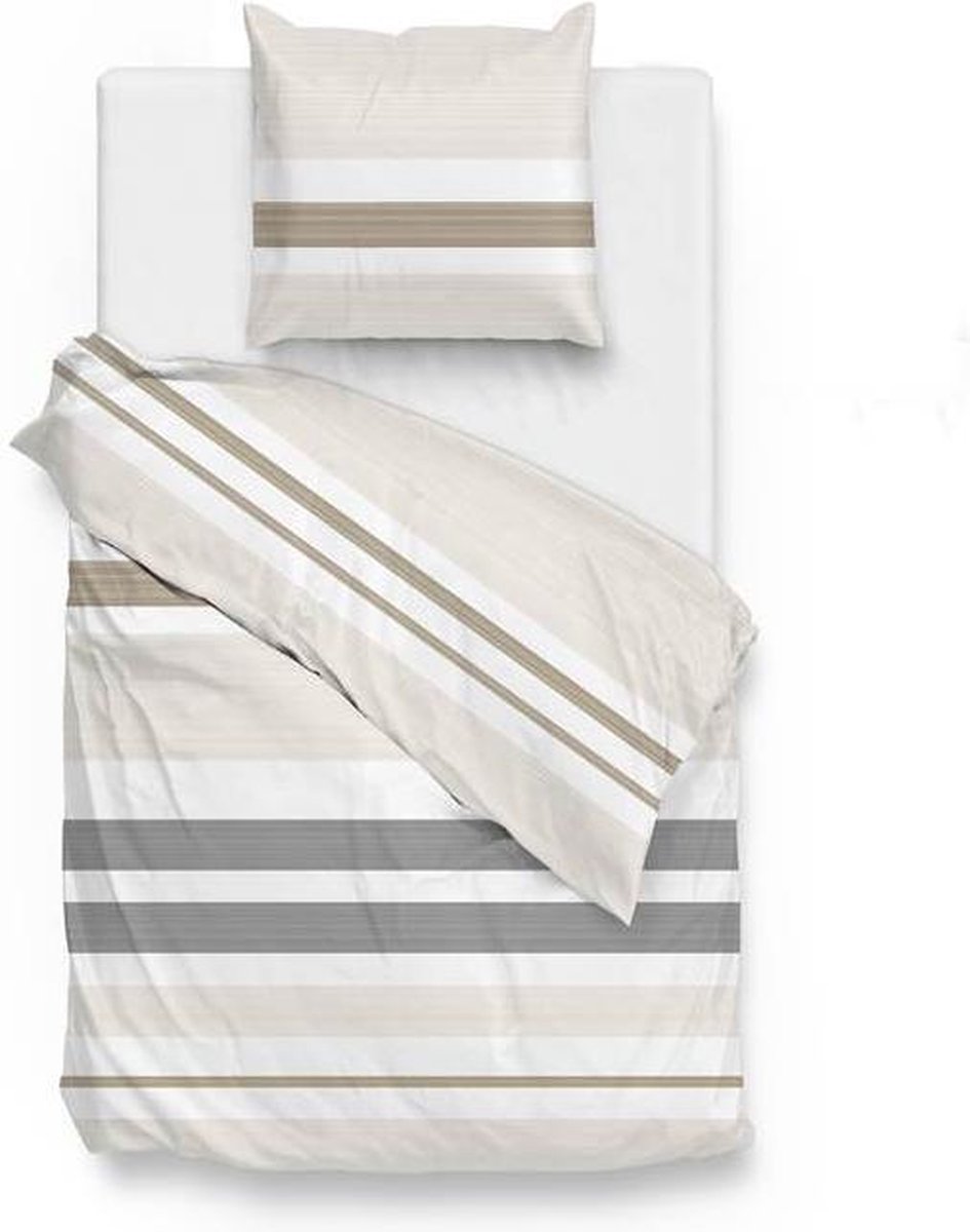 Zo! Home Zo!Home Luke Dekbedovertrek Eenpersoons 140x200 220 cm Natural
