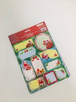 Kerststickers voor cadeaus (4  vellen)