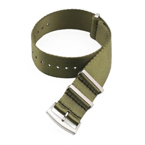 Bracelet NATO - Bracelet de montre - Premium - Vert armée / Vert armée - 22 mm - Watchtool inclus