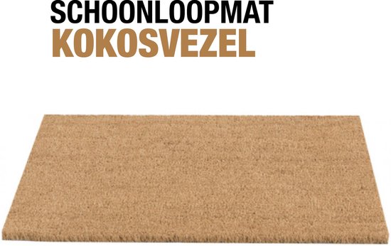 Discrimineren Beschuldigingen Gezicht omhoog Deurmat buiten - Kokosvezel - 40 x 60 cm - schoonloopmat kokos -  droogloopmat - beige | bol.com