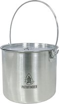 Boundless Voyage - Titanium - Pot Pan - Kookset Met Inklapbare Handgreep Buitenshuis Camping Picknick Wandelen Mok Bord Servies Mess Kit Kampkeuken Outdoor Servies Mess Kits